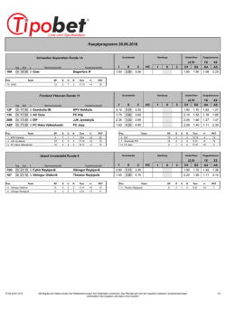 Hauptprogramm 24.06.2016