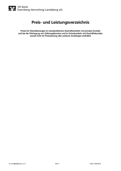 134200 Preis- und Leistungsverzeichnis