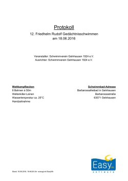 Anzahl Meldungen - Schwimmverein Gelnhausen 1924 eV