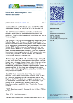 GRIP - Das Motormagazin: "Das Weltmeisterauto"