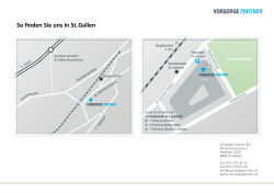 Vorsorge Partner AG - Lageplan St.Gallen