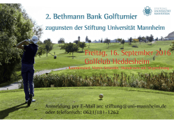 Golfturnier 2016 - Universit&auml;t Mannheim