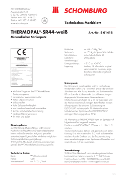 Datenblatt THERMOPAL-SR 44 WEIß, 20kg - ais