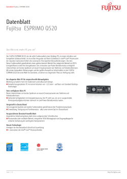 Datenblatt Fujitsu ESPRIMO Q520