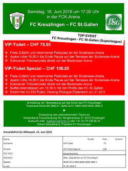 FC Kreuzlingen – FC St.Gallen +