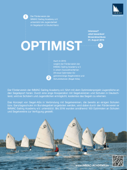 optimist - IMMAC Sailing Team