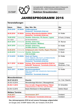 jahresprogramm 2016