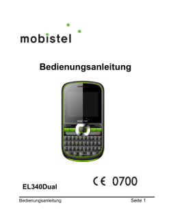 Bedienungsanleitung Mobistel EL340 Dual - Handy