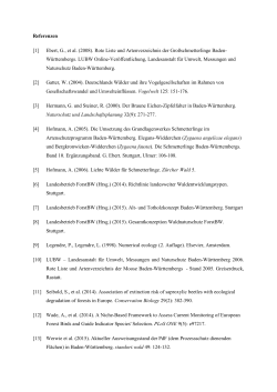 Referenzen [1] Ebert, G., et al. (2008). Rote Liste und