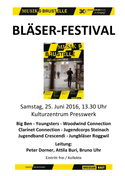 Flyer Bläser-Festival