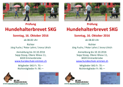 Hundehalterbrevet SKG Hundehalterbrevet SKG
