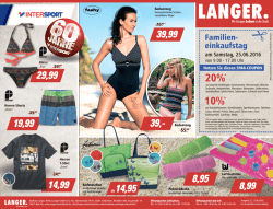 Aktuelle Werbung - Langer Einkaufsland