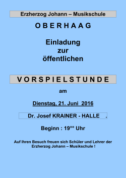 Erzherzog Johann Musikschule Wies