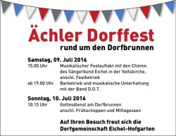 Ächler Dorffest - Sängerbund Eichel