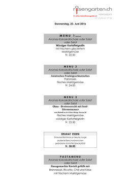 MENU 1 (fleischlos)