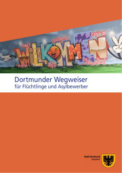 Dortmunder Wegweiser f&uuml;r Fl&uuml;chtlinge und