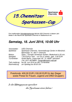 15. Chemnitzer Sparkassen-Cup