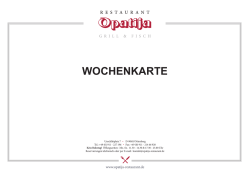 wochenkarte - restaurant opatija