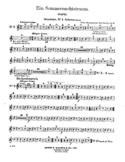 Page 1 Ein Sommernachtstraum. PIATTI, Nº 1. Scherzo tacet