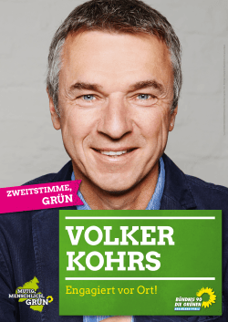 Volker Kohrs! - Gruene Bad Sobernheim