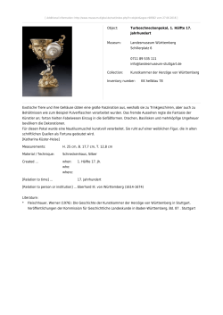 Object: Turboschneckenpokal, 1. Hälfte 17. Jahrhundert Museum
