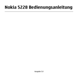 Bedienungsanleitung Nokia 5228 - Handy