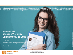 Studie eVisibility Jobvermittlung 2016