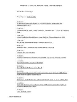 Hochschule f&uuml;r Grafik und Buchkunst Leipzig - www.hgb