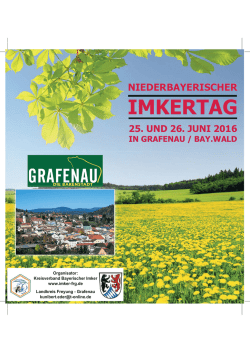 imkertag - Bezirksverband Imker Niederbayern