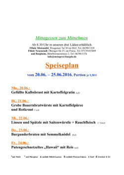 Speiseplan