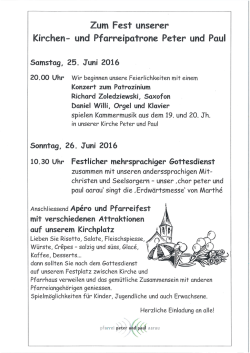 Flyer - Pfarrei Aarau