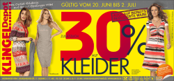 G&uuml;ltiG vOM 20. Juni bis 2. Juli - &Iota; Klingel Depot Wilferdinger H&ouml;he in