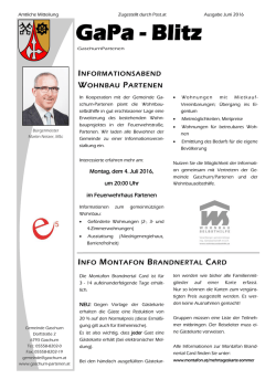 GaPa - Blitz - Bürgermeister Zeitung