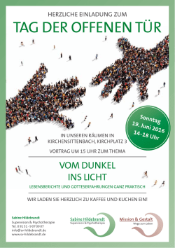 tag der offenen tür - Sabine Hildebrandt