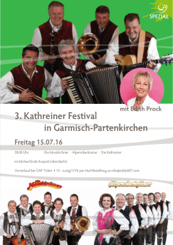 3. Kathreiner Festival in Garmisch-Partenkirchen