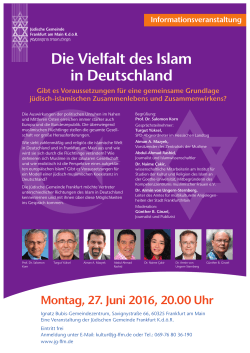 Die Vielfalt des Islam in Deutschland - Goethe