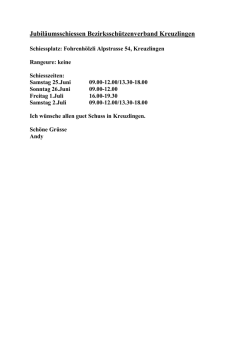 Jubil&auml;umsschiessen Bezirkssch&uuml;tzenverband Kreuzlingen