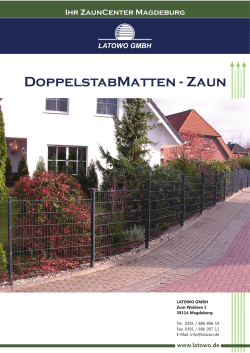 DoppelstabMatten - Zaun