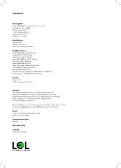 Impressum - Infodienst - Landwirtschaft, Ern&auml;hrung, L&auml;ndlicher Raum