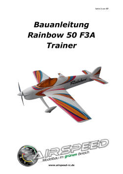Bauanleitung Rainbow F3A