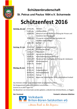 Schützenfest 2016