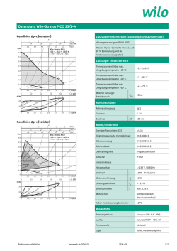 Datenblatt: Wilo-Stratos PICO 25/1-4