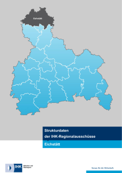 Eichst&auml;tt Strukturdaten der IHK-Regionalaussch&uuml;sse