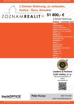 Druck - Immobilien der Slowakei