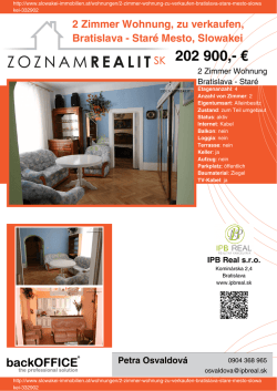 Druck - Immobilien der Slowakei