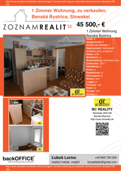 Druck - Immobilien der Slowakei