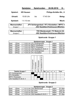 Spielplan Spielrunden 26.06.2016 G