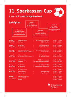 A 4 Plakat - SparkassenCup 2016 - Spielplan.cdr