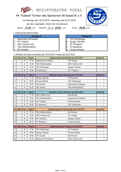 Spielplan