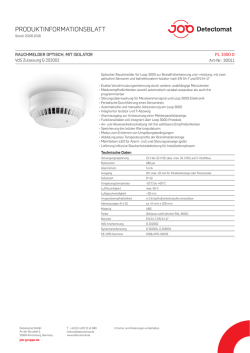 Produktinformationsblatt PL-3300-O
